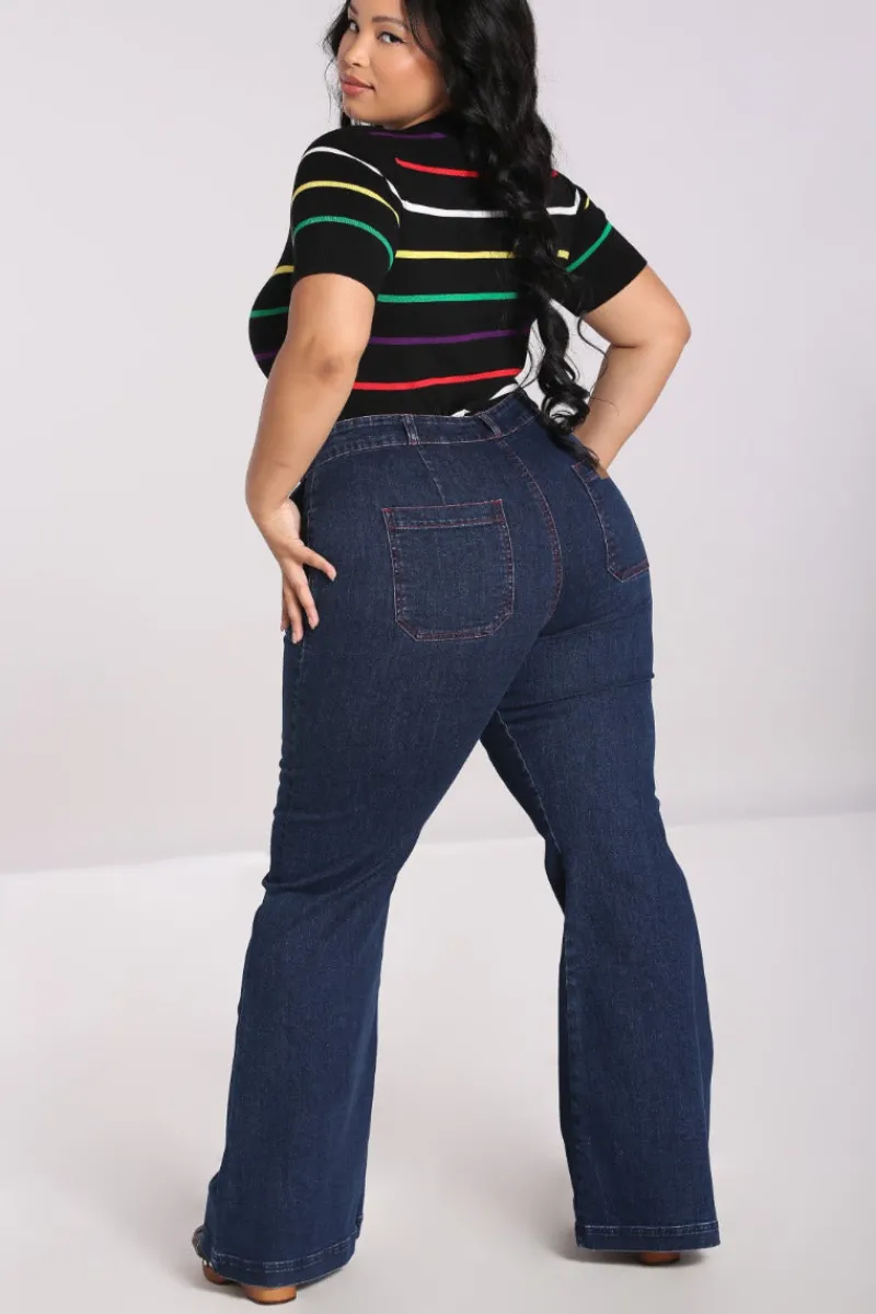 Hell Bunny Jaclyn Jeans Blue Best