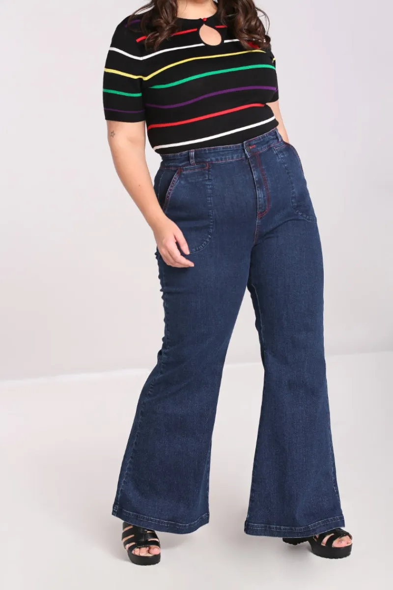 Hell Bunny Jaclyn Jeans Blue Best