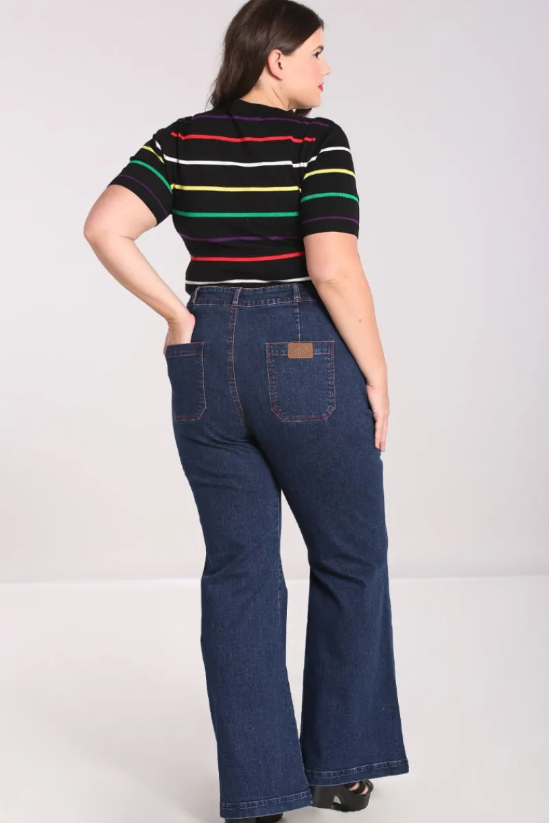 Hell Bunny Jaclyn Jeans Blue Best