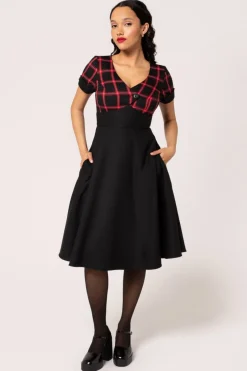 Hell Bunny Janine Dress Black/Red