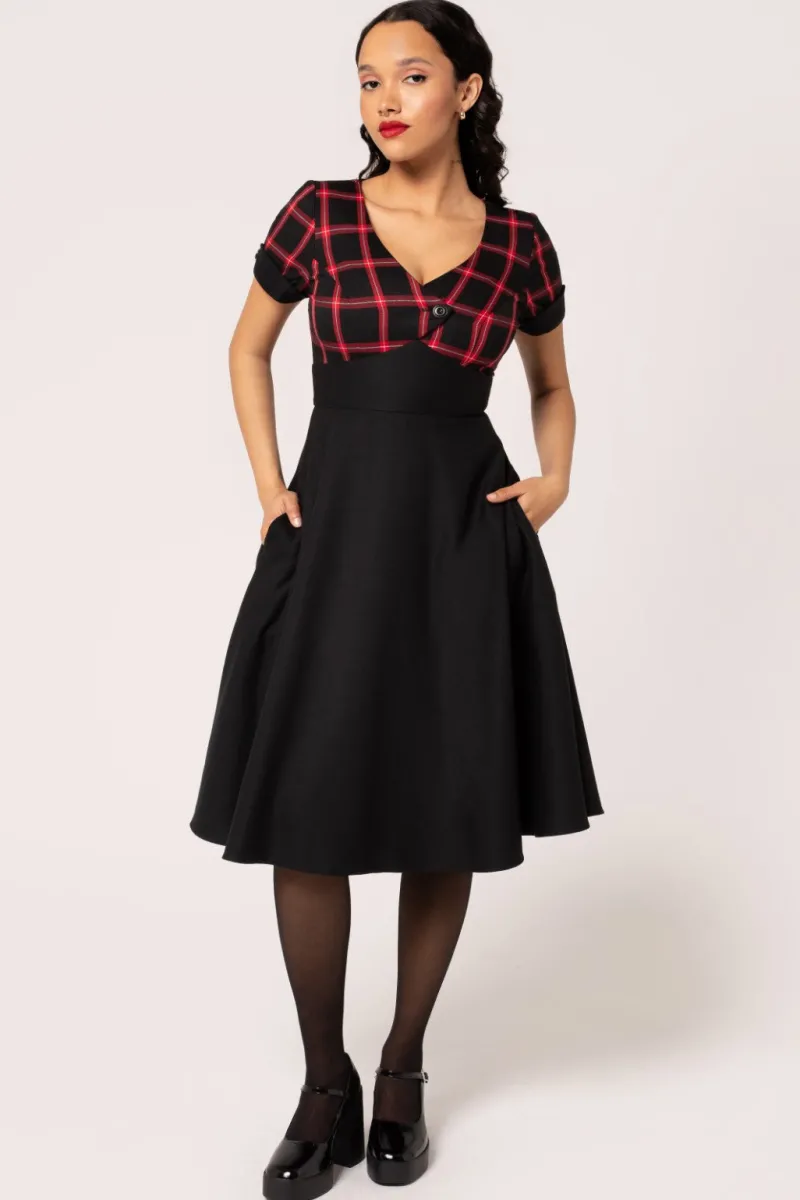 Hell Bunny Janine Dress Black/Red