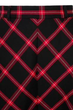 Hell Bunny Janine Skirt Black/Red New