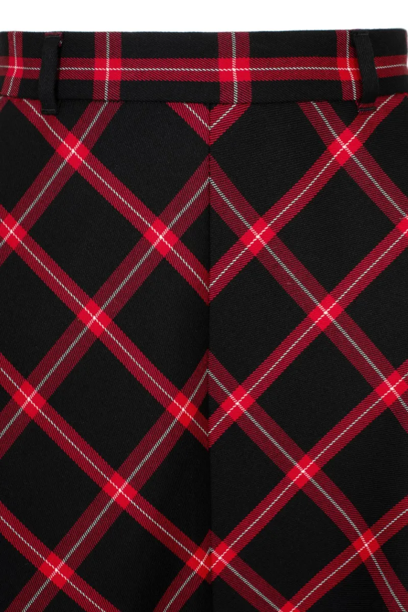 Hell Bunny Janine Skirt Black/Red New