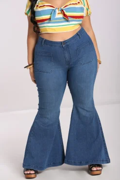 Hell Bunny Janis Jeans Blue Online