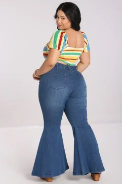 Hell Bunny Janis Jeans Blue Online