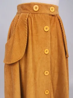 Hell Bunny Jeanette Skirt Mustard Best