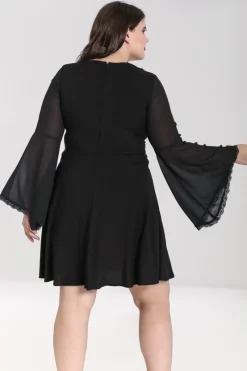 Hell Bunny Jett Mini Dress Black Outlet