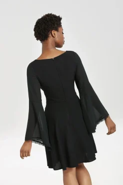 Hell Bunny Jett Mini Dress Black Outlet