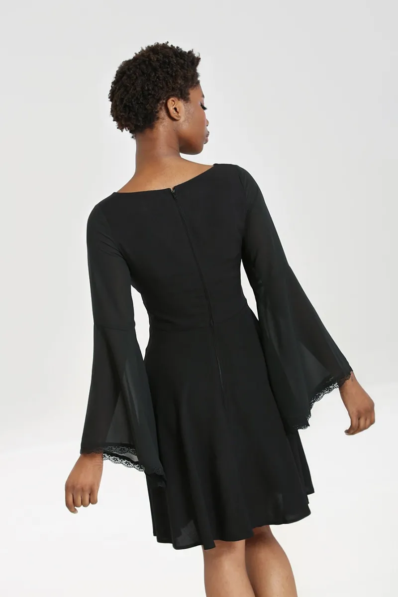 Hell Bunny Jett Mini Dress Black Outlet