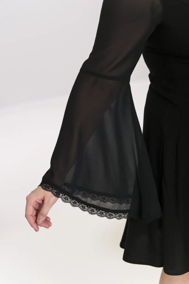 Hell Bunny Jett Mini Dress Black Outlet