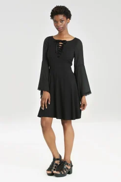 Hell Bunny Jett Mini Dress Black Outlet