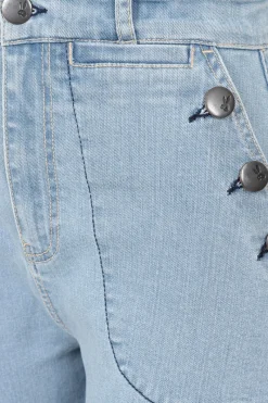 Hell Bunny Jill Jeans Blue Hot