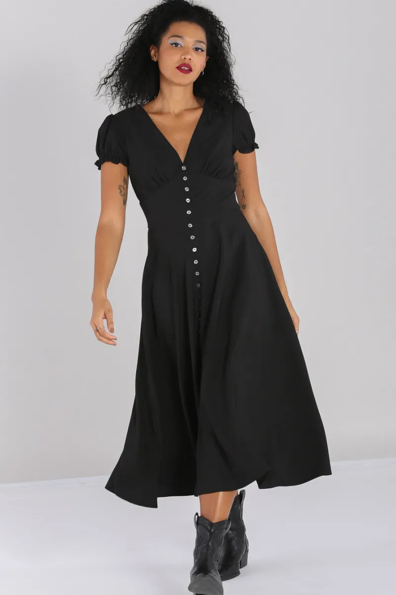 Hell Bunny Jinx Dress Black Clearance