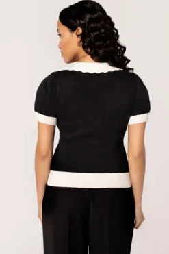 Hell Bunny Joanie Top Black Sale