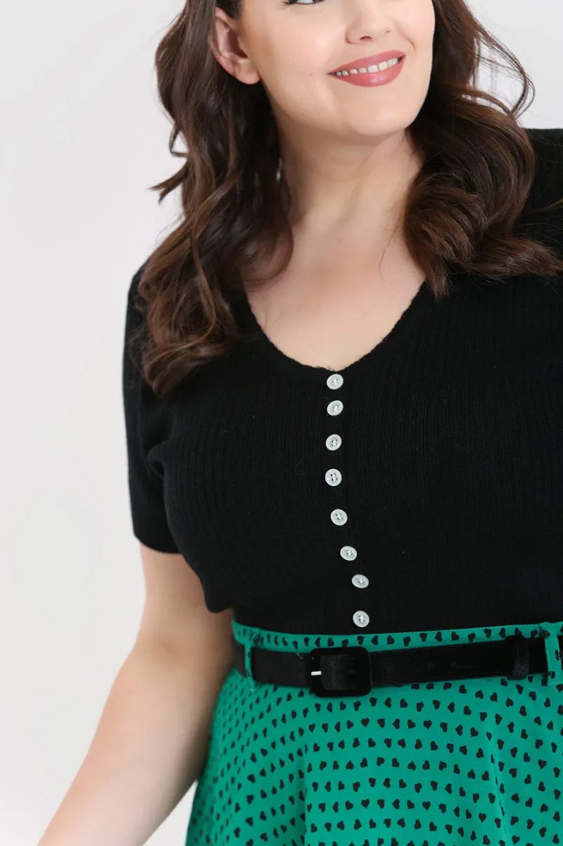 Hell Bunny Josie Top Black Online