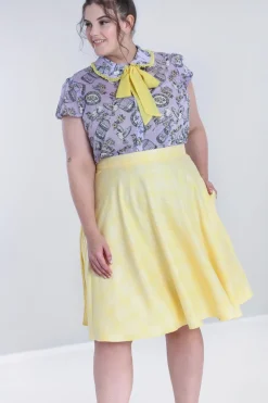 Hell Bunny Joy Mid Skirt Yellow Sale