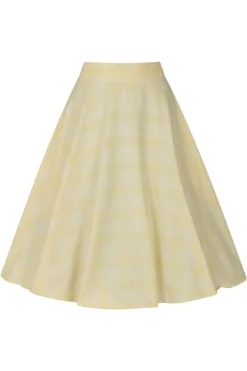 Hell Bunny Joy Mid Skirt Yellow Sale