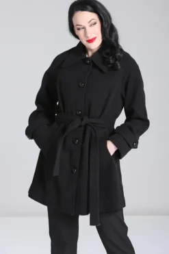 Hell Bunny Juliette Coat Black Sale