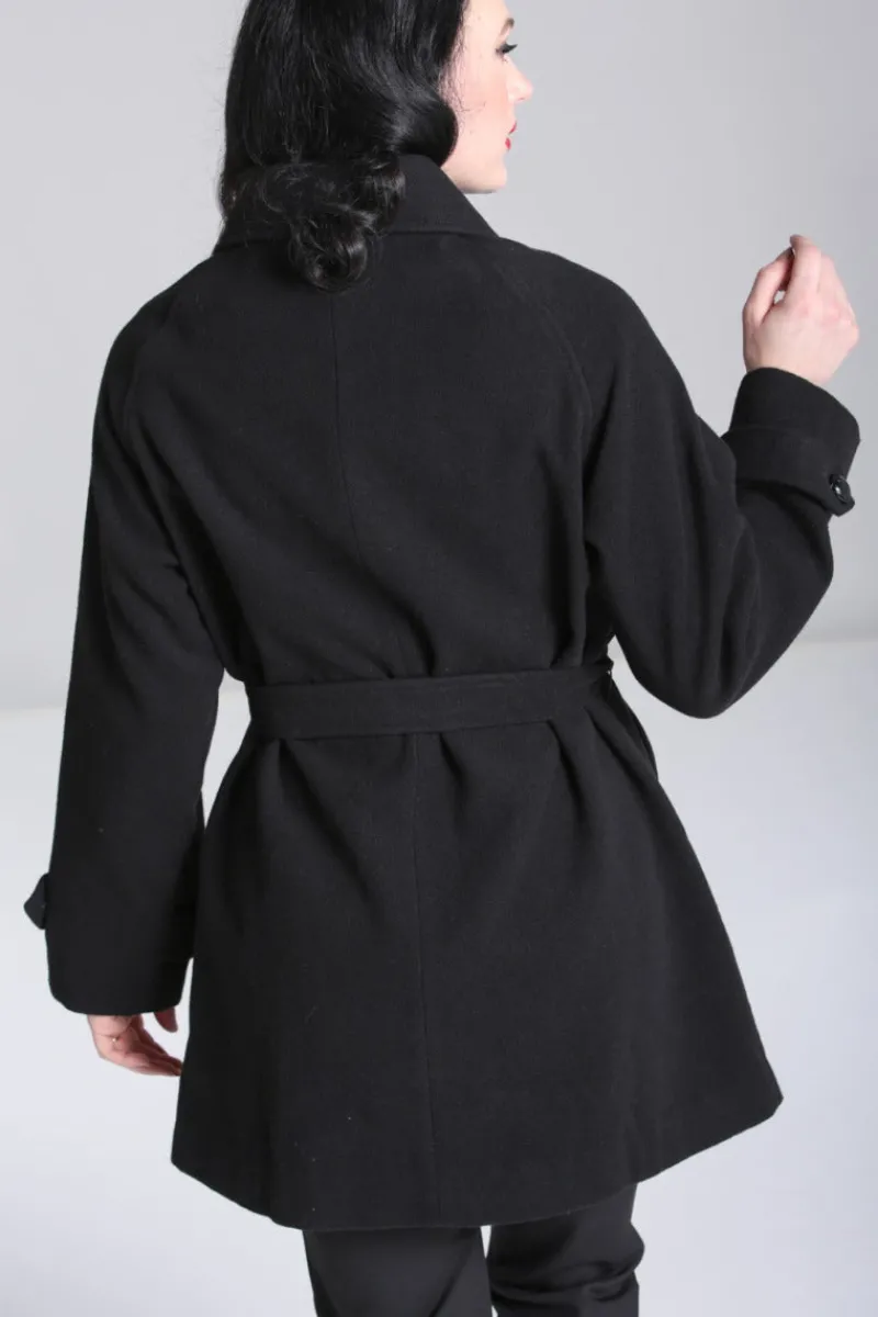 Hell Bunny Juliette Coat Black Sale