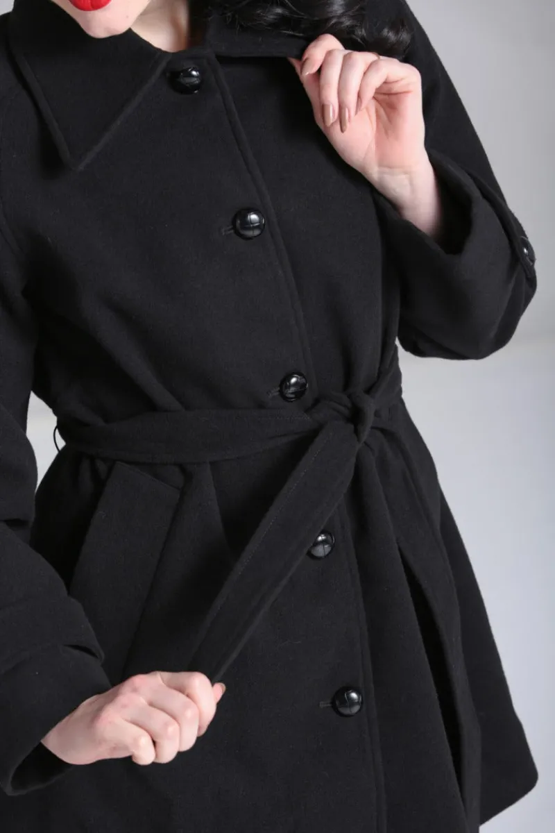 Hell Bunny Juliette Coat Black Sale