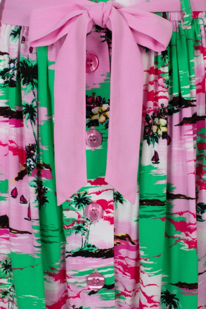 Hell Bunny Kai Skirt Green Best