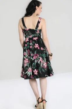 Hell Bunny Kalani 50's Dress Black Discount