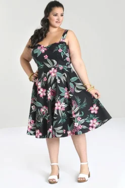 Hell Bunny Kalani 50's Dress Black Discount
