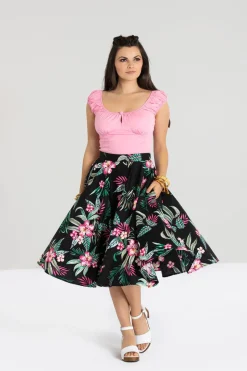 Hell Bunny Kalani 50's Skirt Black Best
