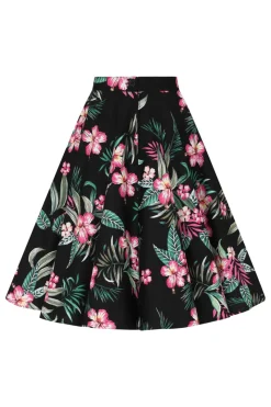 Hell Bunny Kalani 50's Skirt Black Best