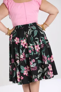 Hell Bunny Kalani 50's Skirt Black Best