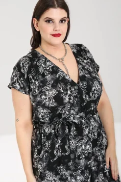 Hell Bunny Kasumi Jumpsuit Grey New