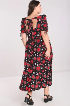 Hell Bunny Kate Heart Dress Black Best