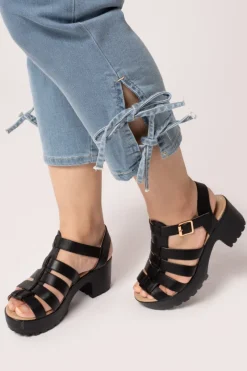 Hell Bunny Kiralee Cropped Jeans Blue Clearance