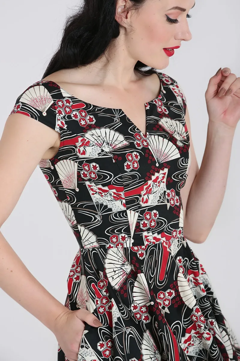 Hell Bunny Lanah Mid Dress Black Online