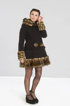 Hell Bunny Leah Jane Coat Black Discount