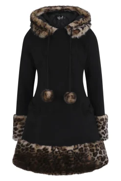 Hell Bunny Leah Jane Coat Black Discount