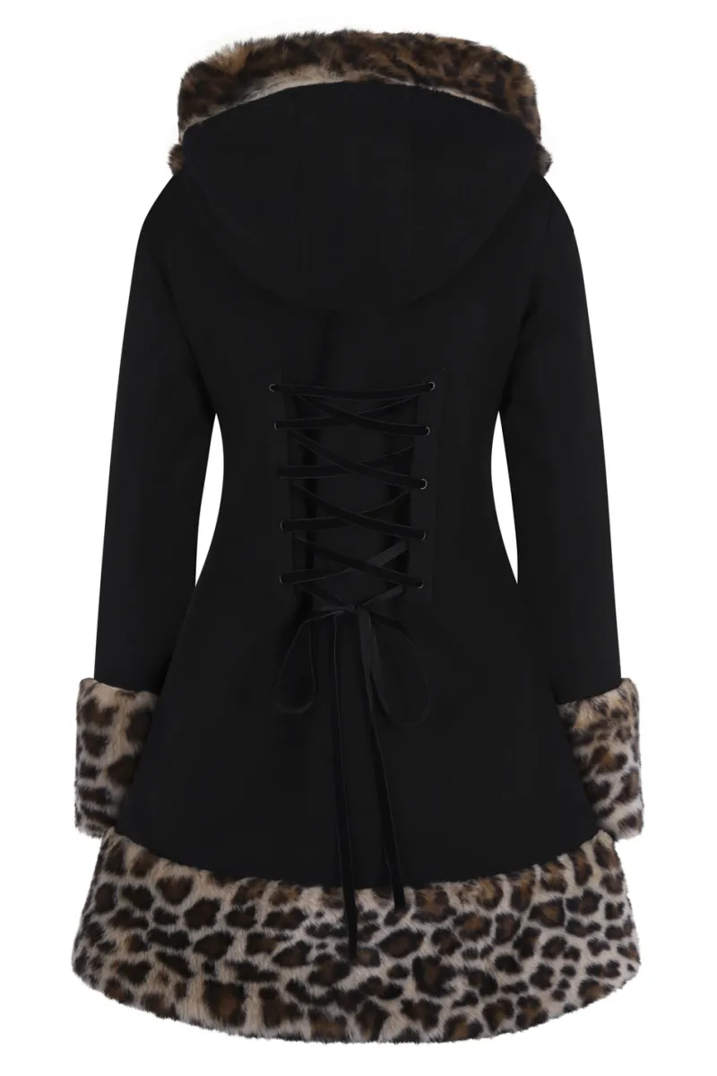 Hell Bunny Leah Jane Coat Black Discount