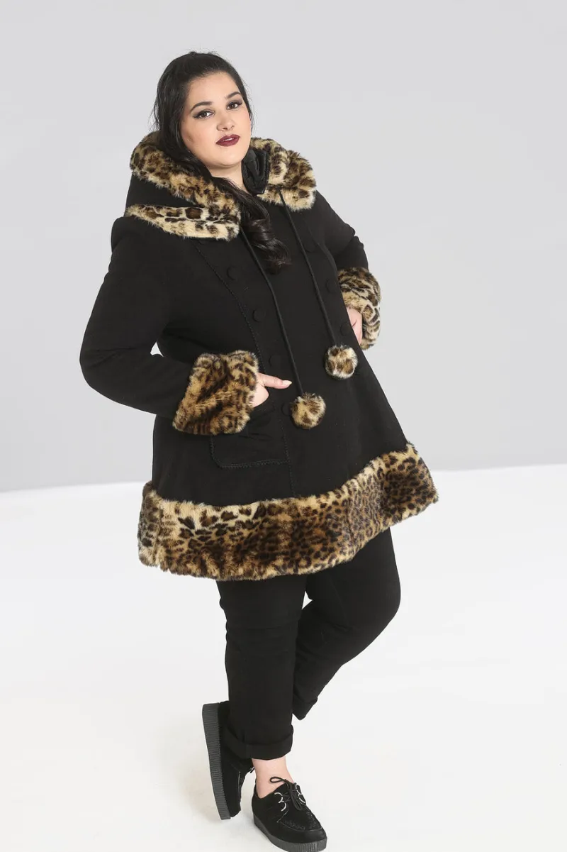 Hell Bunny Leah Jane Coat Black Discount