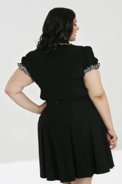 Hell Bunny Leslie Blouse Hot