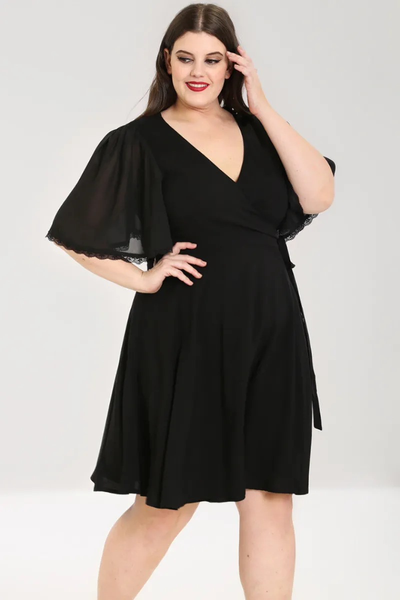 Hell Bunny Liara Dress Black Outlet