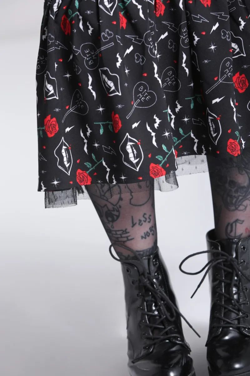 Hell Bunny Lilith Maxi Dress Black New