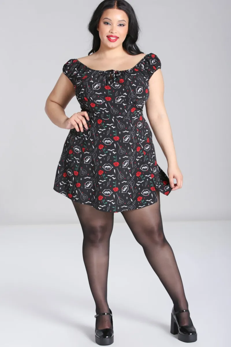 Hell Bunny Lilith Mini Dress Black