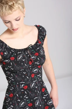 Hell Bunny Lilith Mini Dress Black