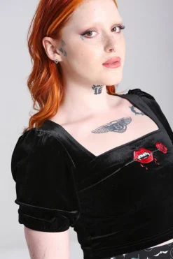 Hell Bunny Lilith Top Black Sale