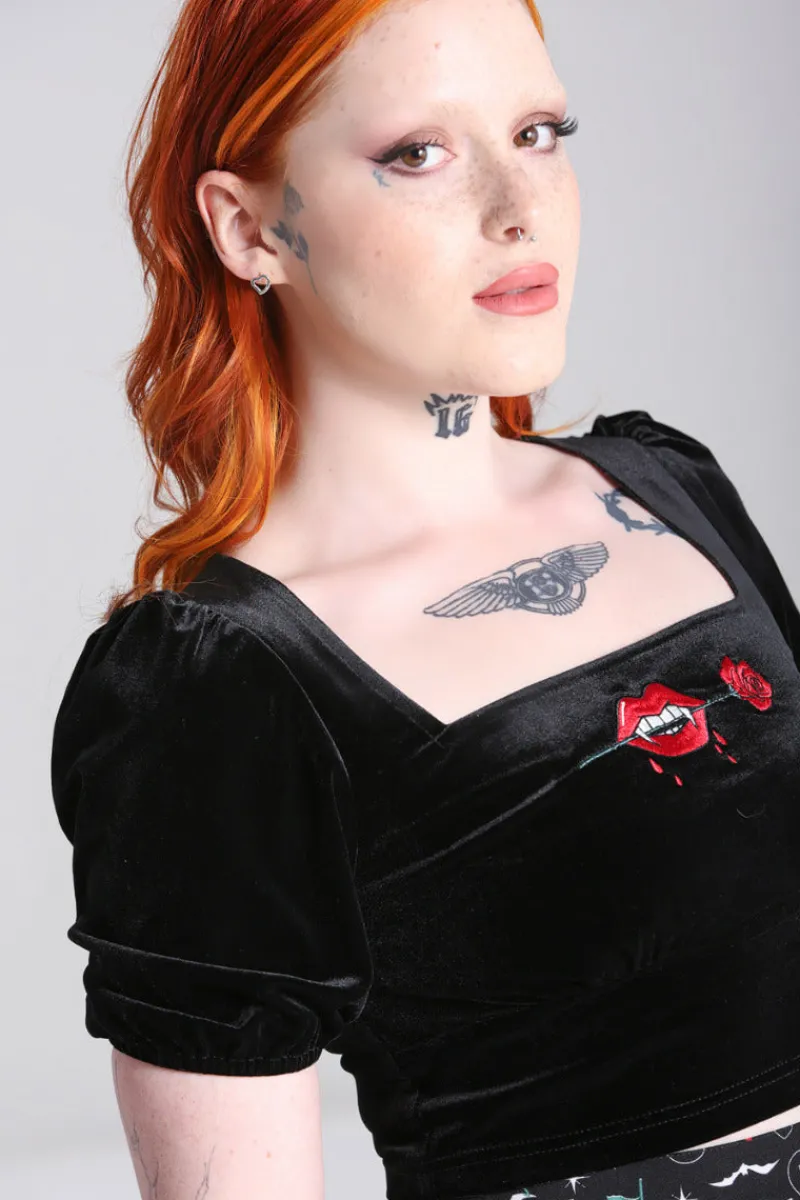 Hell Bunny Lilith Top Black Sale