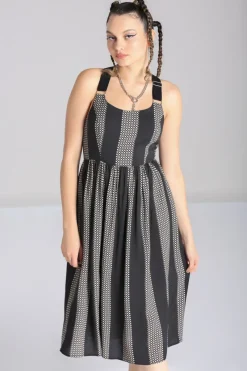 Hell Bunny Lita Dress Black/Grey Sale