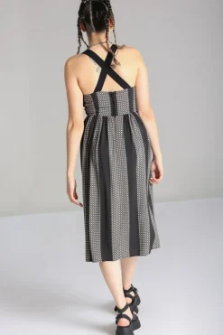 Hell Bunny Lita Dress Black/Grey Sale