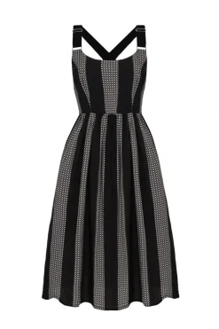 Hell Bunny Lita Dress Black/Grey Sale