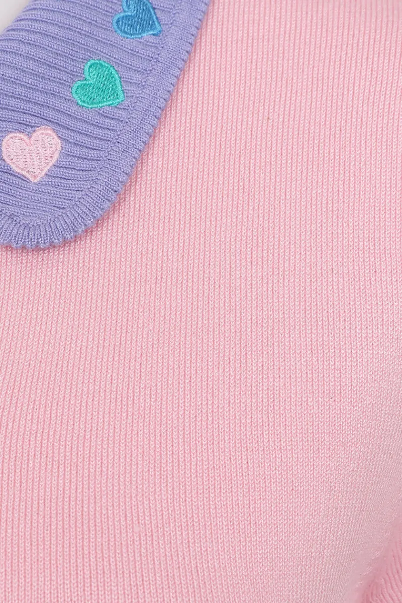 Hell Bunny Lollie Top Pink Hot