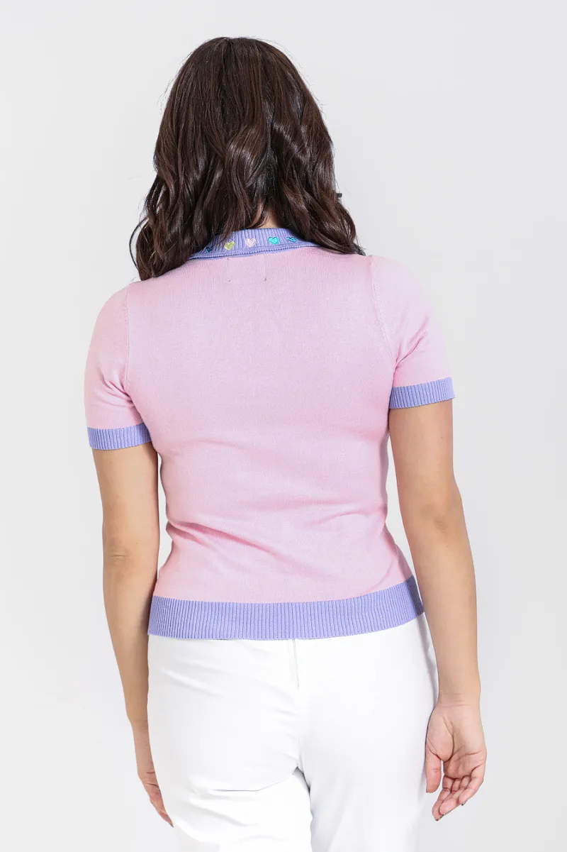 Hell Bunny Lollie Top Pink Hot